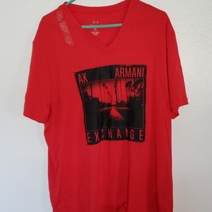 Armani Exchange red t-shirt for Men XL